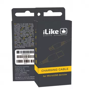 iLike latauskaapeli MicroUSB ICM01 musta