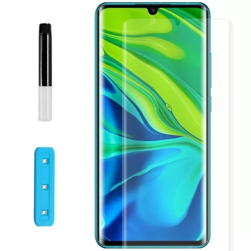 EVELATUS Xiaomi Mi 10 Clear Glass UV + Glue -näytönsuojakalvo