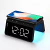 Evelatus Wireless Charging Clock WCC01BK musta
