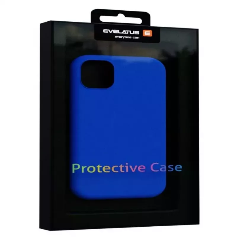 Evelatus Apple iPhone 12/12 Pro Premium Soft Touch silikonikotelo sininen