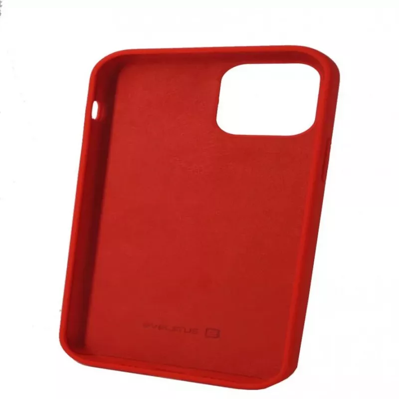 Evelatus Apple iPhone 12/12 Pro Premium Soft Touch -silikonikotelo kirkkaanpunainen