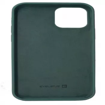 Evelatus Apple iPhone 12/12 Pro Premium Soft Touch -silikonikotelo Pine Green