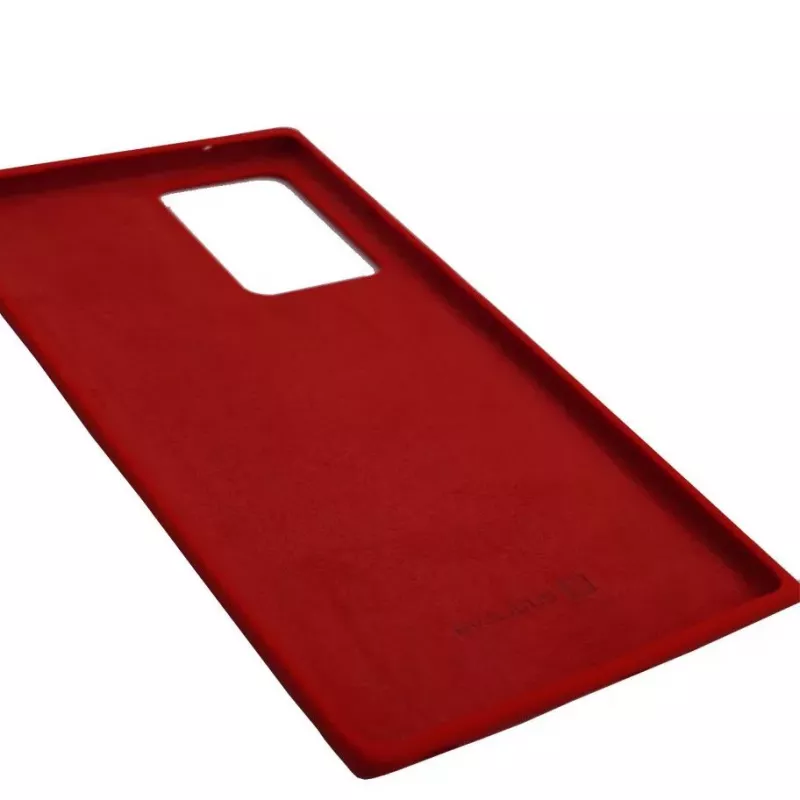 Evelatus Premium Soft Touch -silikonikotelo Samsung Galaxy Note 20 Ultralle - punainen