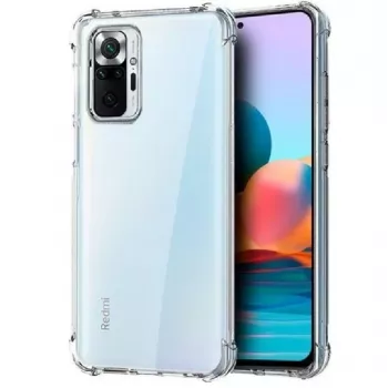 Evelatus Xiaomi Redmi Note 10 Pro sotilastason iskunkestävä silikonikotelo TPU läpinäkyvä