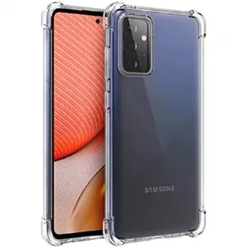 Evelatus Samsung Galaxy A72 Military Shockproof -silikonikuori TPU läpinäkyvä