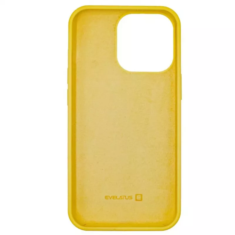 Evelatus Apple iPhone 13 Pro Premium Soft Touch silikonikotelo keltainen