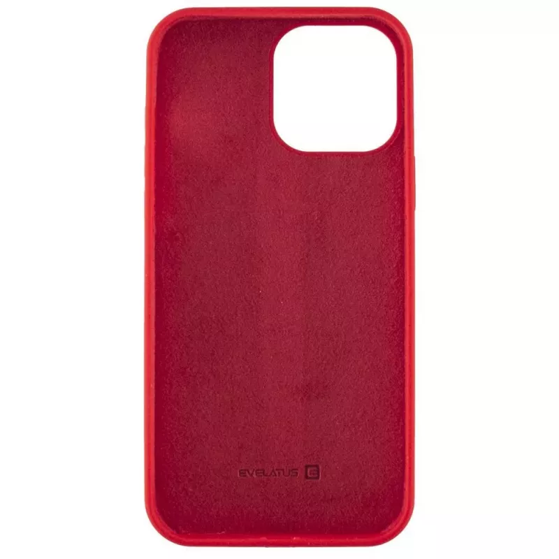 Evelatus Apple iPhone 13 Pro Max Premium Soft Touch silikonikotelo kiinanpunainen