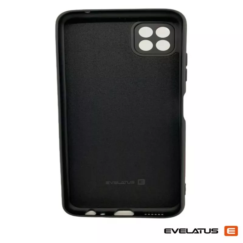Evelatus Samsung Galaxy A22 5G Premium Soft Touch -silikonikuori musta
