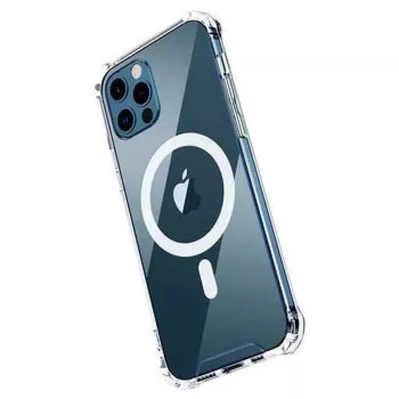 iLike Apple iPhone 13 MagSilicone-kotelo läpinäkyvä