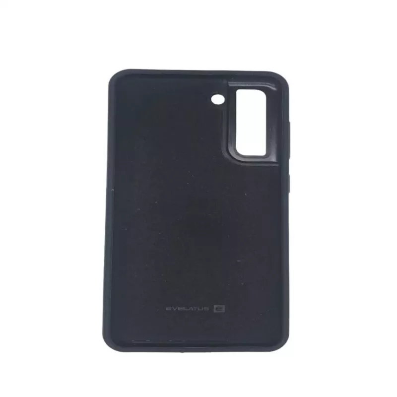 Evelatus Samsung Galaxy S21 FE Premium Soft Touch silikonikotelo musta