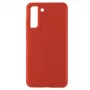 Evelatus Samsung Galaxy S21 FE Premium Soft Touch silikonikotelo kiinanpunainen