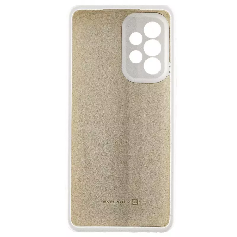 Evelatus Samsung Galaxy A73 5G Premium Soft Touch silikonikotelo valkoinen
