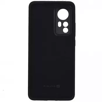 Evelatus Xiaomi 12/12X Nano -silikonikotelo Soft Touch TPU musta