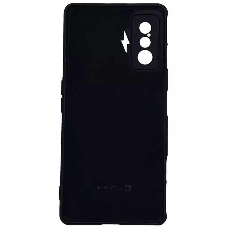 Evelatus Xiaomi Poco F4 GT Nano -silikonikotelo Soft Touch TPU musta