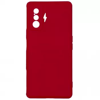 Evelatus Xiaomi Poco F4 GT Nano -silikonikotelo Soft Touch TPU punainen