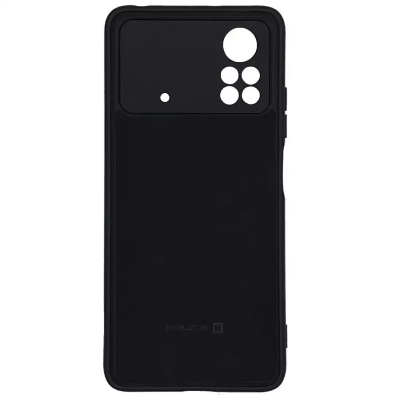 Evelatus Xiaomi Poco X4 Pro 5G Nano -silikonikotelo Soft Touch TPU musta