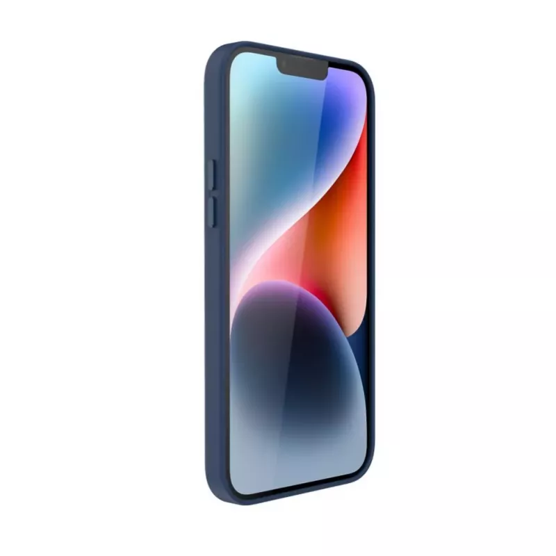 Evelatus Apple iPhone 14 Plus aito nahkakuori MagSafe-yhteensopiva sininen