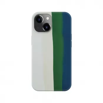 Evelatus Apple iPhone 14 silikonikotelo monivärinen vihreä