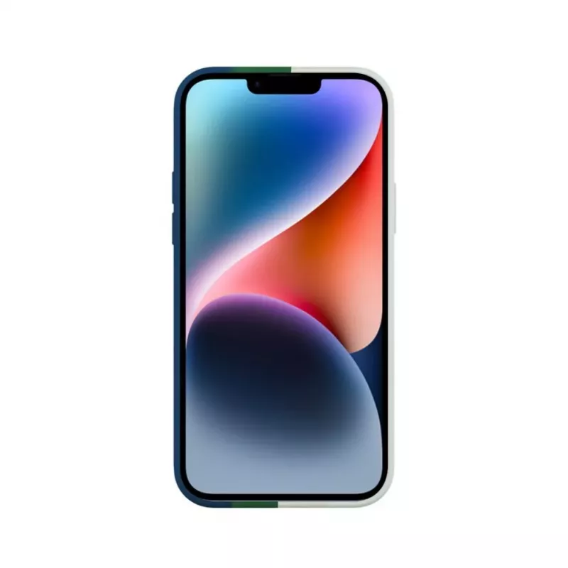 Evelatus Apple iPhone 14 silikonikotelo monivärinen vihreä