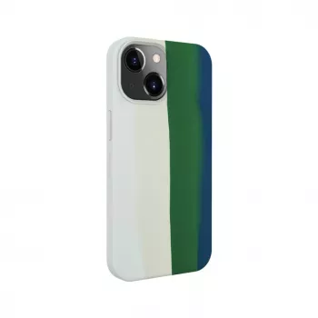 Evelatus Apple iPhone 14 silikonikotelo monivärinen vihreä