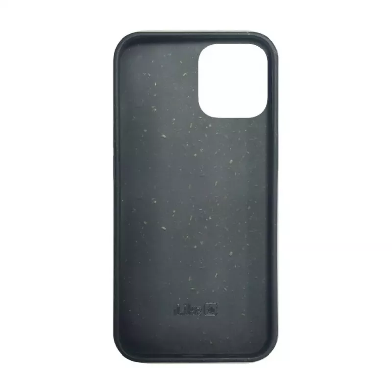 iLike Apple iPhone 12 Pro Max silikoni-muovikotelo Eco Print Design musta