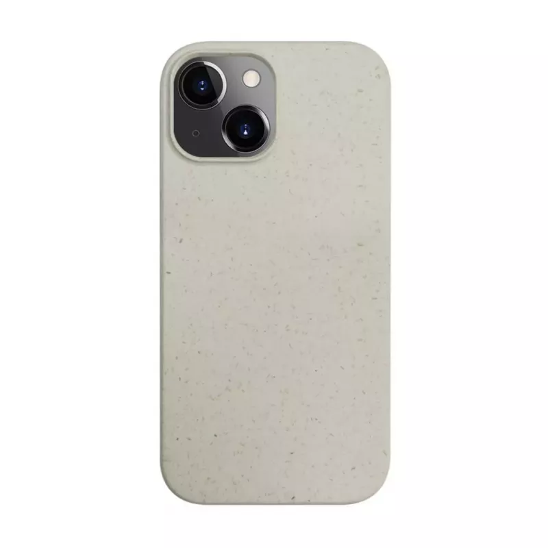iLike Apple iPhone 13 silikoni-muovikotelo Eco Print Design valkoinen
