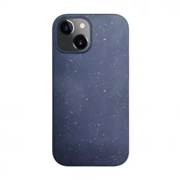 iLike Apple iPhone 13 silikoni-muovikotelo Eco Print Design sininen