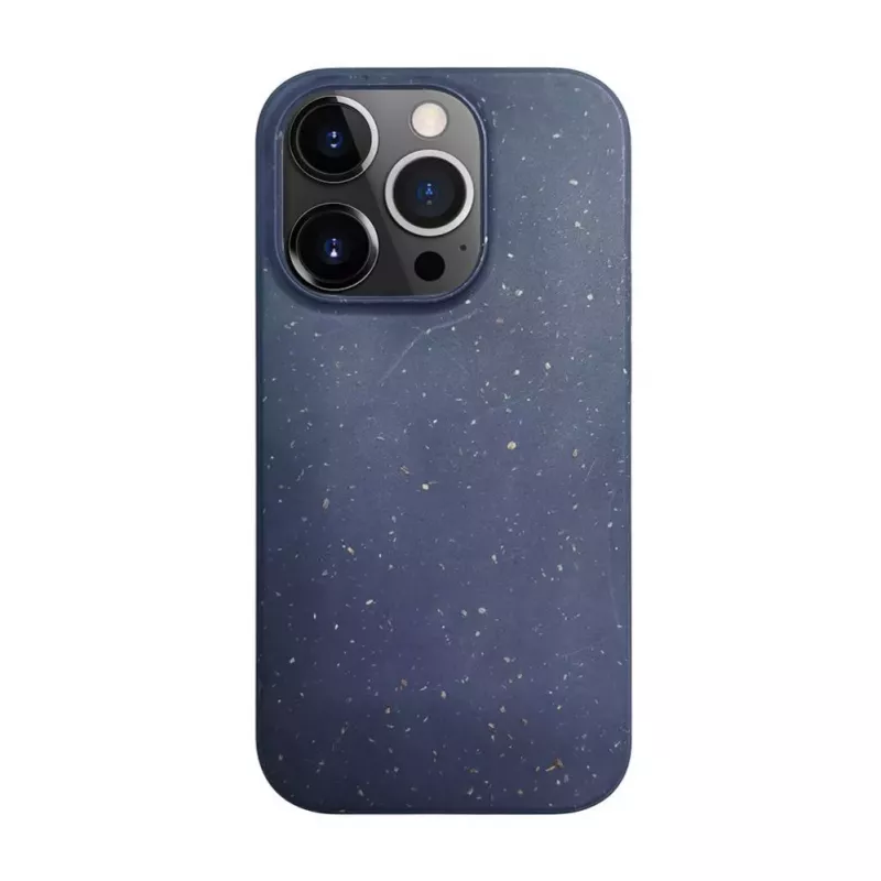 iLike Apple iPhone 13 Pro Max silikoni-muovikotelo Eco Print Design sininen