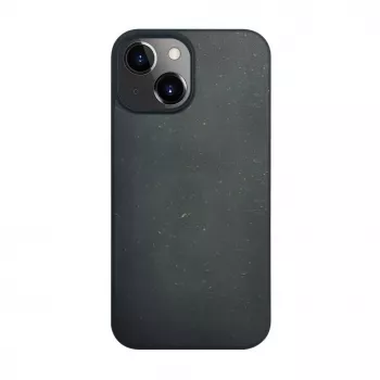 iLike Apple iPhone 14 silikoni-muovikotelo Eco Print Design musta
