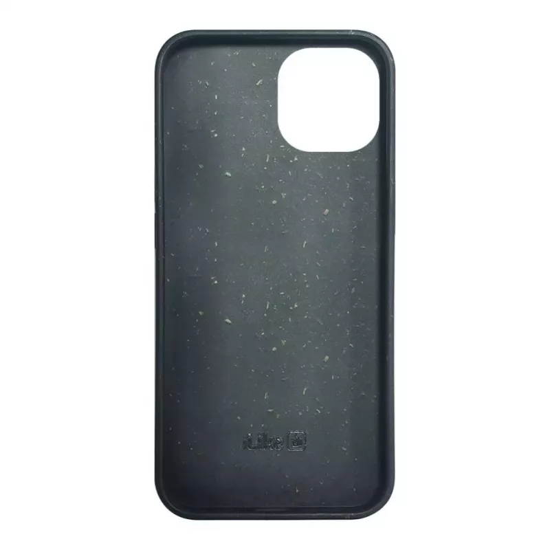 iLike Apple iPhone 14 silikoni-muovikotelo Eco Print Design musta