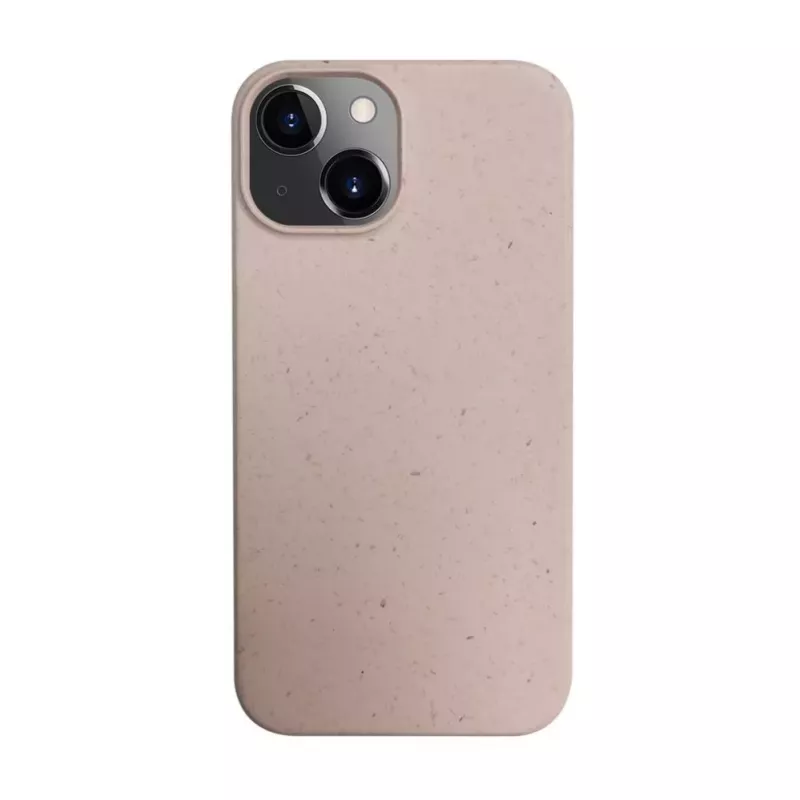 iLike Apple iPhone 14 silikoni-muovikotelo Eco Print Design beige