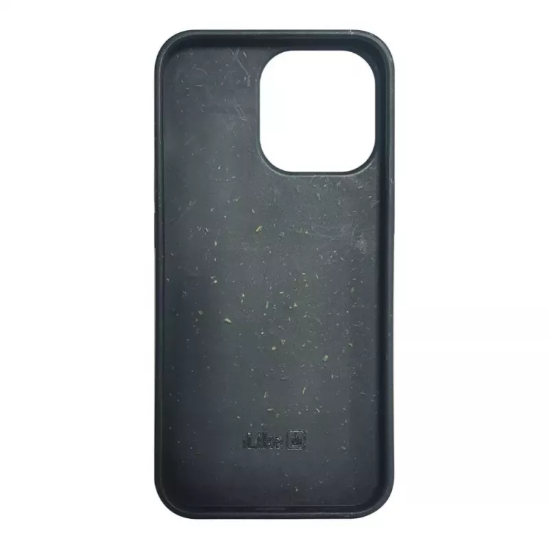 iLike Apple iPhone 14 Pro Max silikoni-muovikotelo Eco Print Design musta