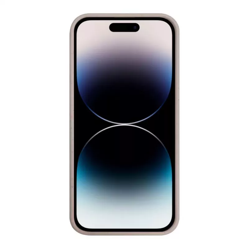 iLike Apple iPhone 14 Pro Max silikoni-muovikotelo Eco Print Design beige
