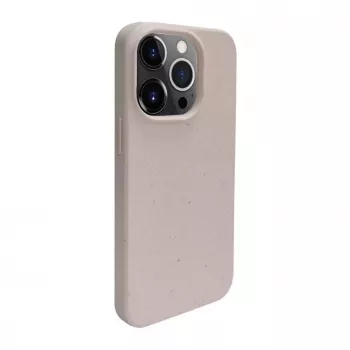 iLike Apple iPhone 14 Pro Max silikoni-muovikotelo Eco Print Design beige