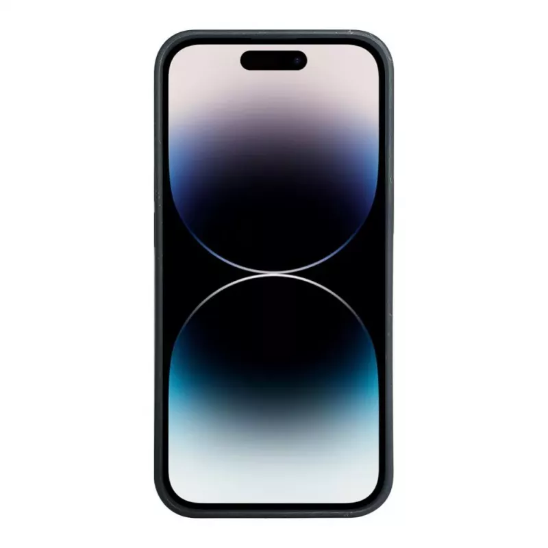 iLike Apple iPhone 14 Pro silikoni-muovikotelo Eco Print Design musta
