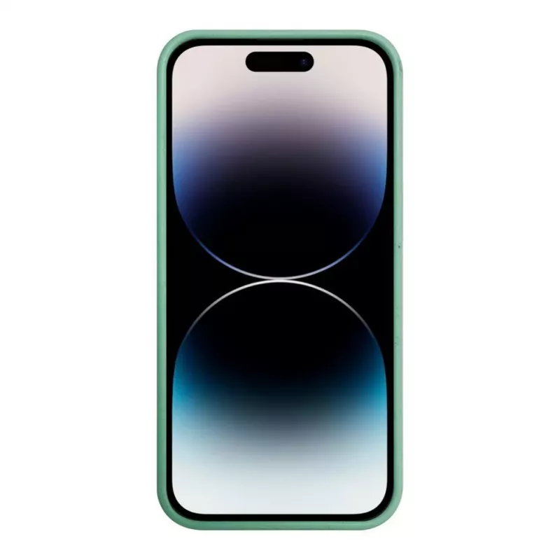 iLike Apple iPhone 14 Pro silikoni-muovikotelo Eco Print Design kukka vihreä