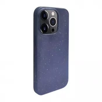 iLike Apple iPhone 14 Pro Max silikoni-muovikotelo Eco Print Design sininen