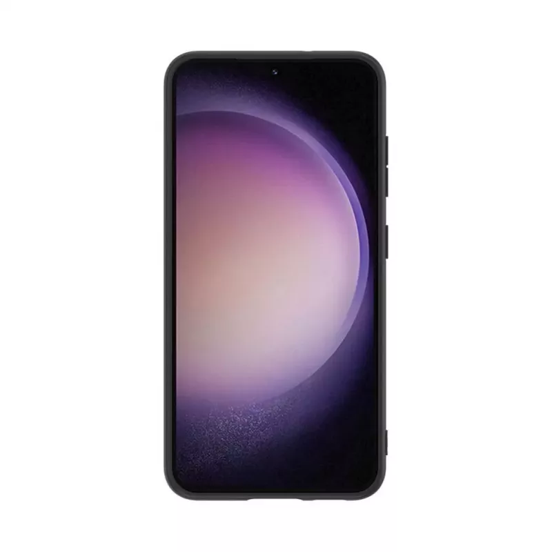 iLike Samsung Galaxy S23 keinonahkainen takakansikotelo musta