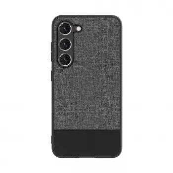 iLike Samsung Galaxy S23 Plus muovinen nahkainen takakansi harmaa