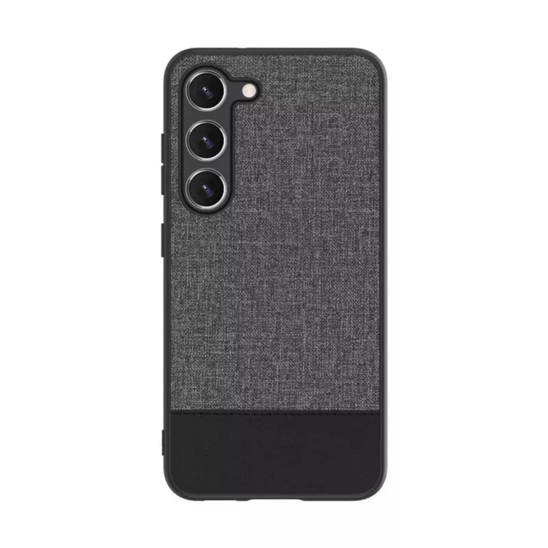 iLike Samsung Galaxy S23 Plus muovinen nahkainen takakansi harmaa