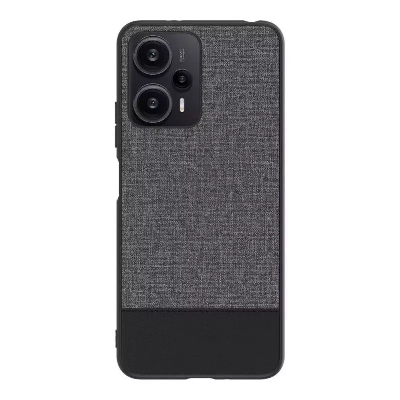 iLike Xiaomi Redmi Note 12 / Poco X5 muovinen nahkainen takakansi harmaa