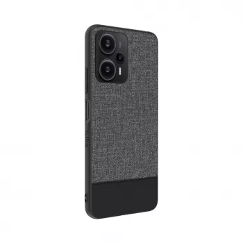 iLike Xiaomi Redmi Note 12 / Poco X5 muovinen nahkainen takakansi harmaa
