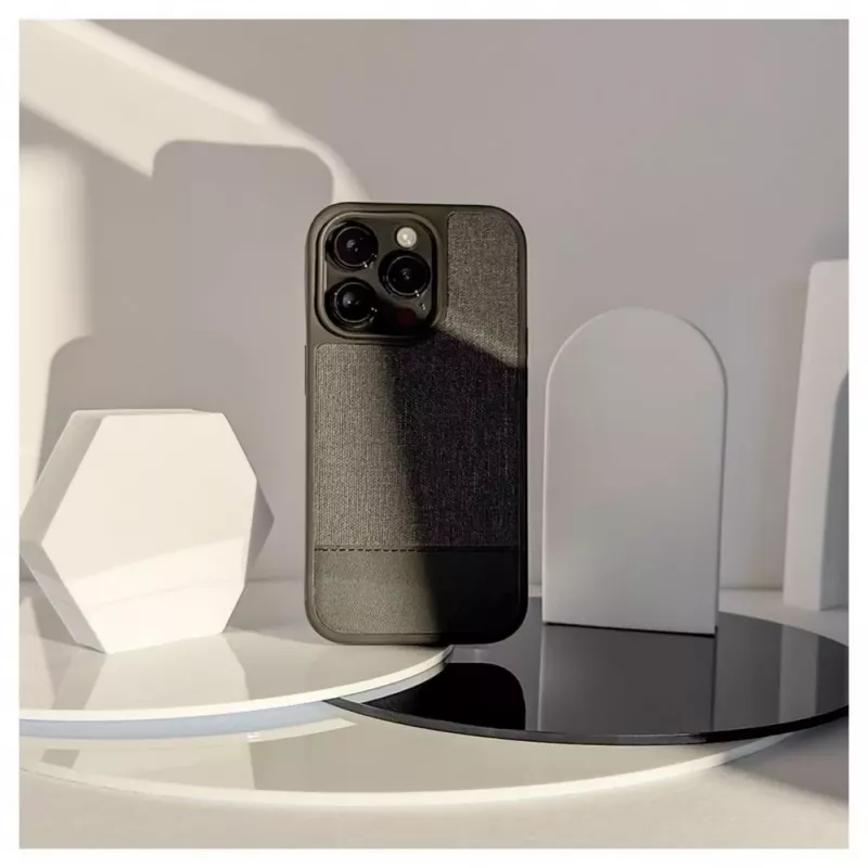 iLike Apple iPhone 14 Pro Max muovinen nahkainen takakansi harmaa