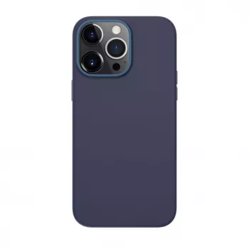 Evelatus Apple iPhone 13 Pro aito nahkakotelo MagSafe-yhteensopiva sininen