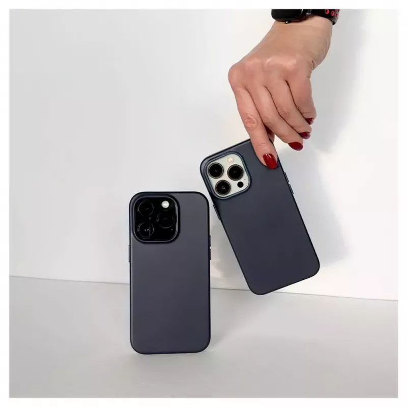 Evelatus Apple iPhone 13 Pro aito nahkakotelo MagSafe-yhteensopiva sininen