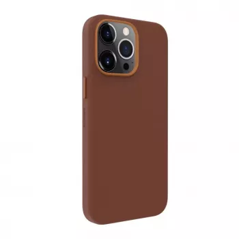 EVELATUS Apple iPhone 13 Pro Max aito nahkakotelo MagSafe-yhteensopiva ruskea