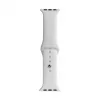 Evelatus Apple Watch 38/40/41mm silikoninen Loop-ranneke (110mm S/M) valkoinen