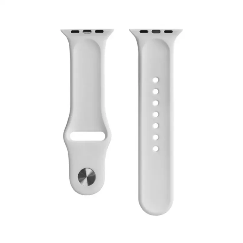 Evelatus Apple Watch 38/40/41mm silikoninen Loop-ranneke (110mm S/M) valkoinen