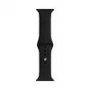 Evelatus Apple Watch 42/44/45mm silikoninen Loop-ranneke (S/M 110mm) musta