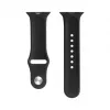 Evelatus Apple Watch 42/44/45mm silikoninen Loop-ranneke (S/M 110mm) musta